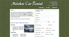 Desktop Screenshot of molokai-car-rental.com